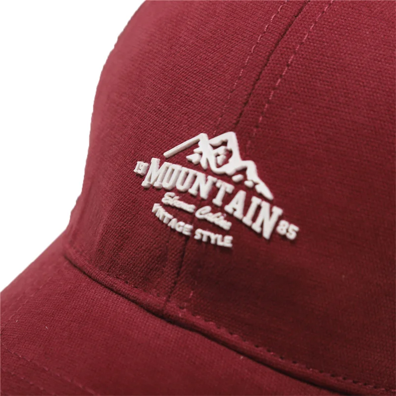 Gorras de béisbol con bordado de montaña para hombre y mujer, gorro ajustable de algodón, Estilo Vintage, informal, Snapback, ropa de calle al aire