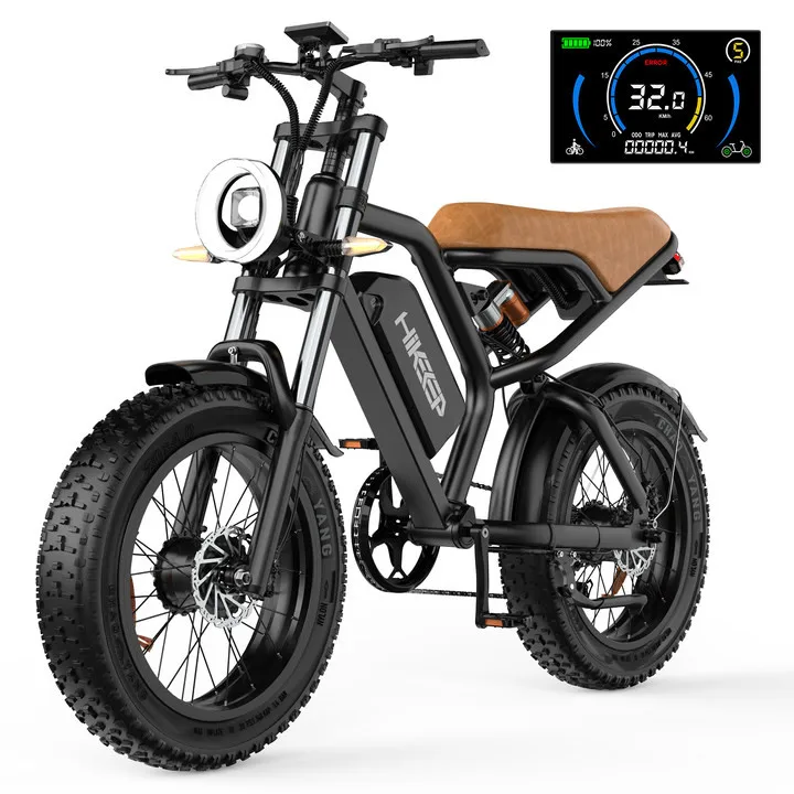 20'' Electric Bike 3000W Peak 48V ebike Adults Dual Motor 15.6Ah Mountain bike