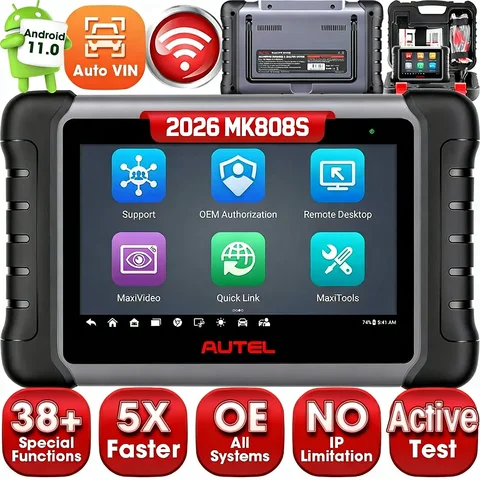 Autel MaxiCOM MK808S OBD2 Scanner Car Diagnostic Tool Engine ABS SRS Transmission Code Reader IMMO Key Coding Tool