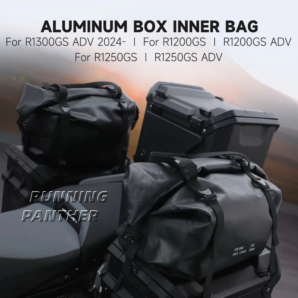 

NEW Motorcycle Black Luggage Side Case Inner Bag For BMW R1300GS ADVENTURE R 1300 GS 1300GSA Adventure Aluminium Top Case Bags