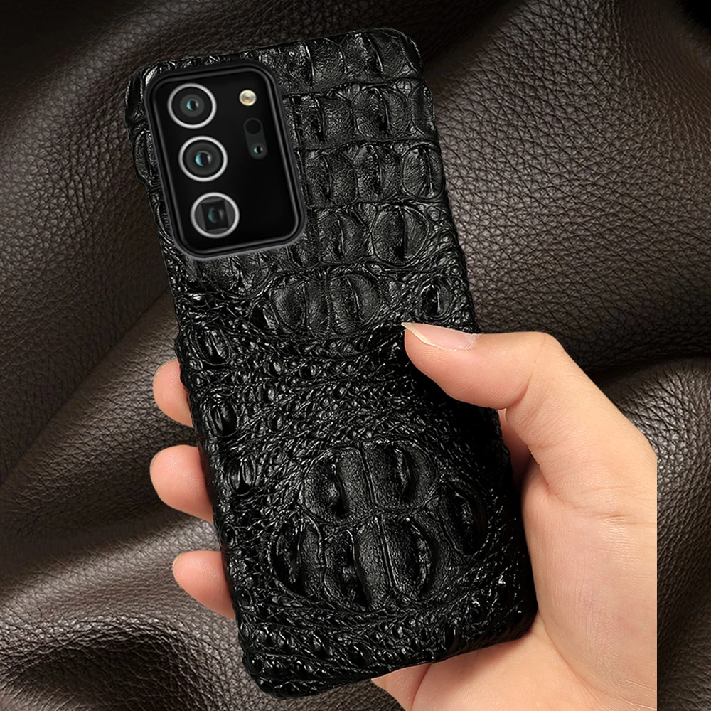 Genuine leather Crocodile phone case For   note 20 ultra Original crocodile skin fundas for Galaxy S20 ultra 20plus a51.