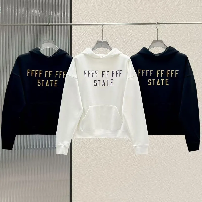 FW24 Classic Brand Double Line Men's Hoodies Luxury Design Double Row Printed Letter Sweatshirt Fashion Couple Cotton Sweater