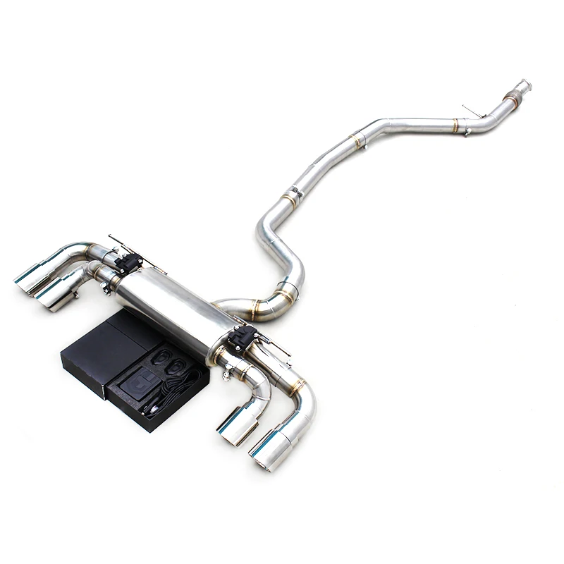 

YD Stainless Steel Catback Exhaust For BMW M235i 3.0T 2014-2016 Valvetronic Exhaust Muffler System With Silver Tips