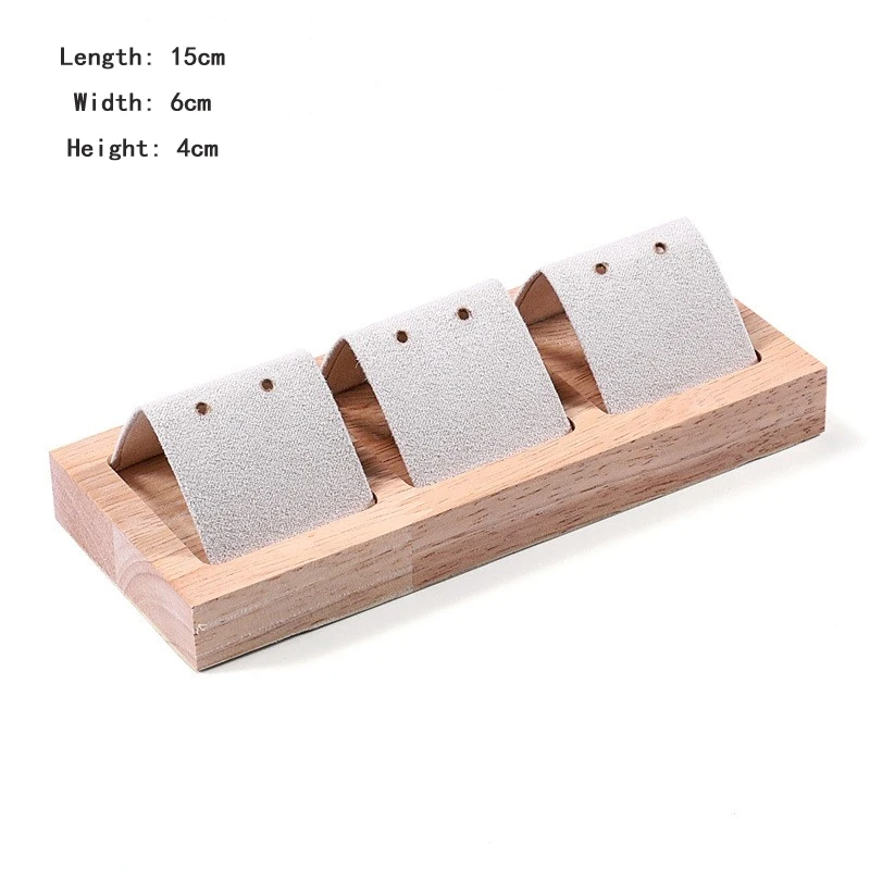 Bamboo Wood Earrings Display Stand for DIY
