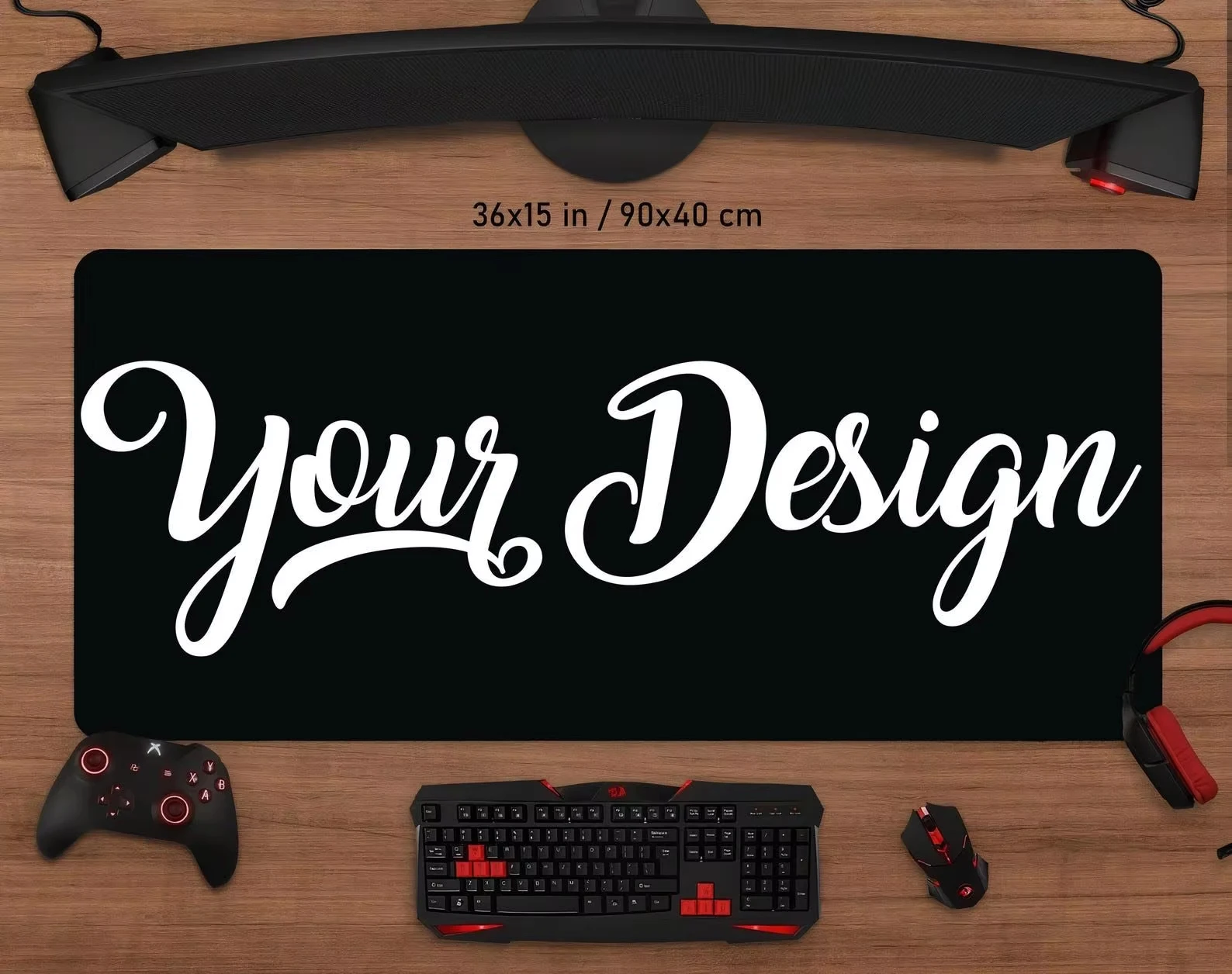 Rubber Mat Desk - Custom Desk Pad Full-sized Mouse Pad