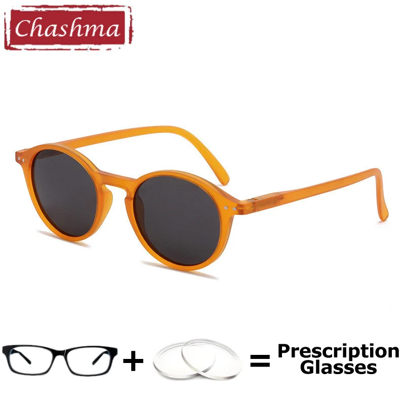 Chashma Polarized Myopia Sunglasses Round UV Protection Anti Glare Men Sun Glass Multifocal Prescription Lenses Women