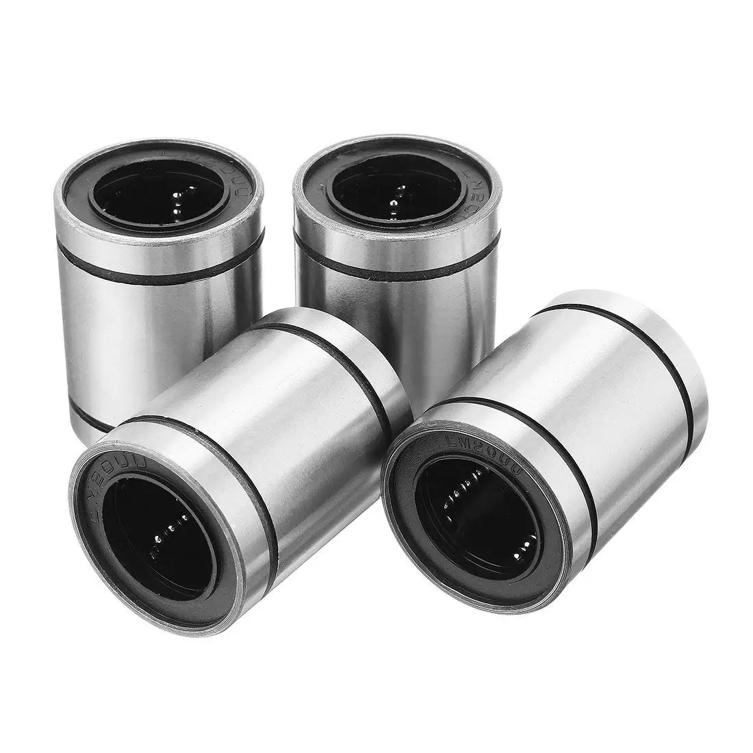 

4 pcs LM20UU 20x32x42mm Double Side Rubber Seal Linear Motion Ball Bearing Bushing