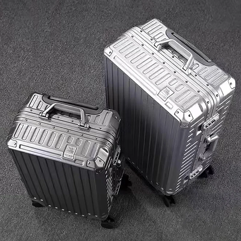 

Luggage Sturdy Aluminum Frame Suitcase Boarding Case 20/22/24/26/28/30 inch Male and Female Students Trolley Travel Suitcase