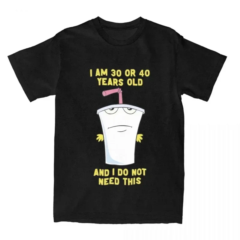 

30 or 40 Aqua Teen Hunger Force ATHF men women's T shirt funny tee shirt short sleeve crew neck t-shirt cotton plus size style