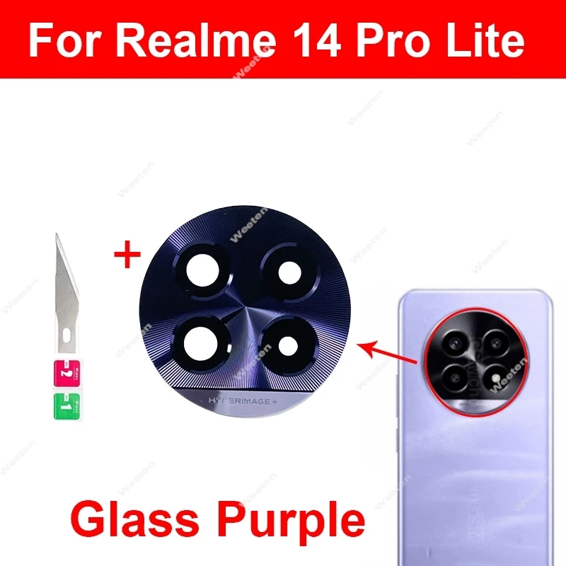 

Rear Camera Lens Glass For Realme P1 Pro P1 Speed 5G Back Main Camera Primary Glass Lens with Sticker Repair Parts