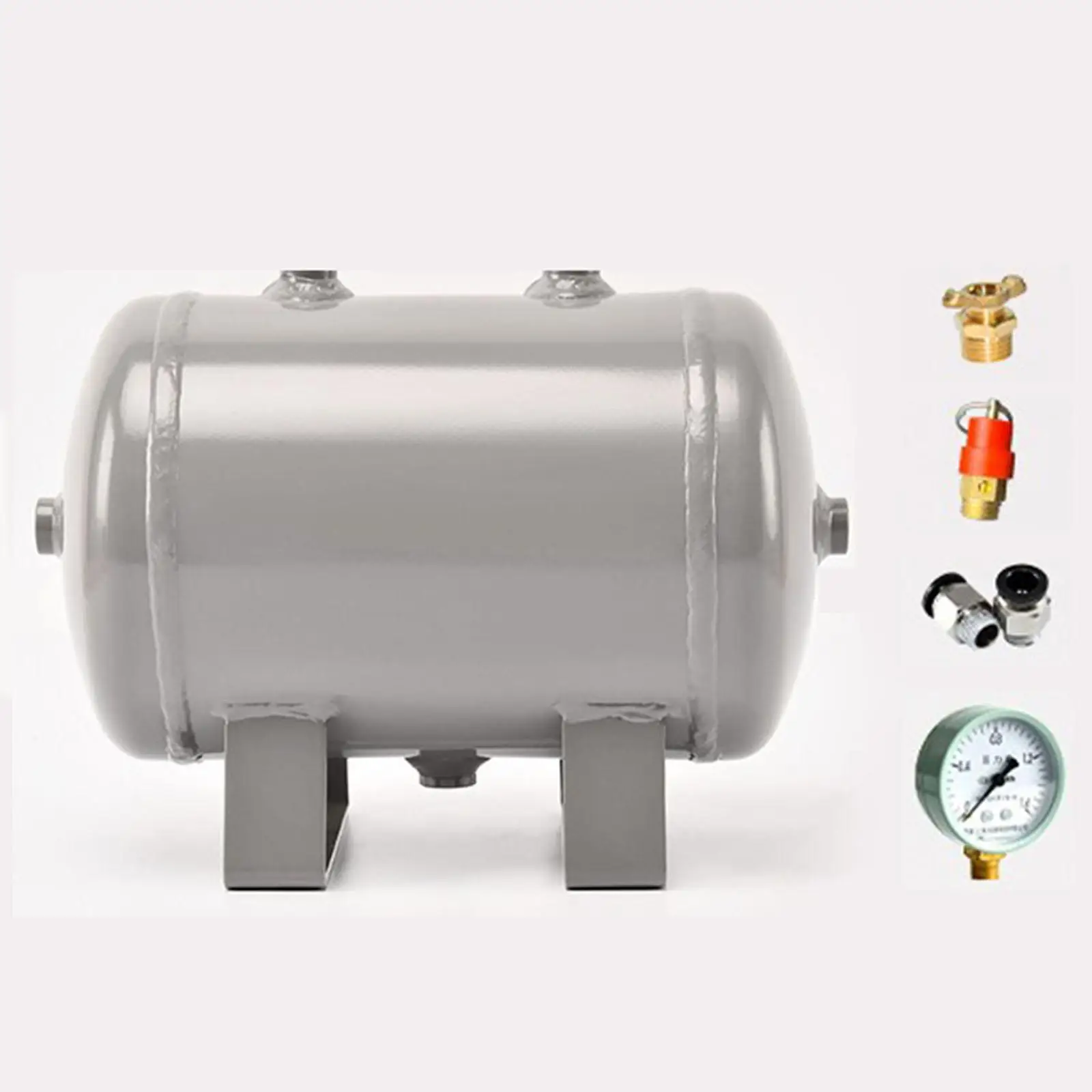 

4L Carbon Steel Air Storage Tank G1/4 Female Thread with Pressure Gauge Air Reservoir Storage Tank Empty Bottle Air Cylinder