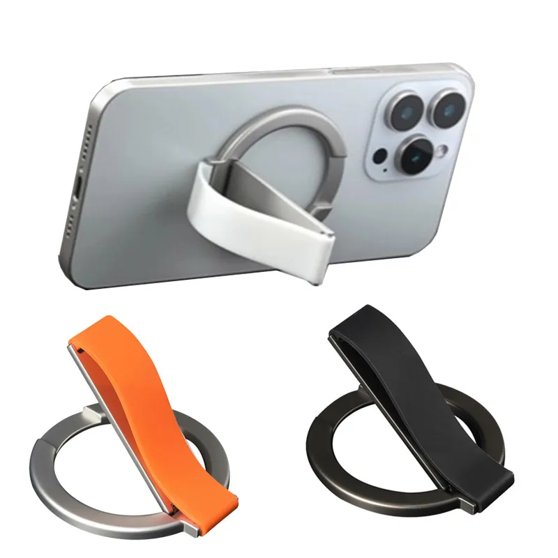 

Finger Ring Phone Holder Magnetic Smartphone Stand For Magsafe iPhone 17~12 Pro Max Samsung Desktop Foldable Cellphone Bracket