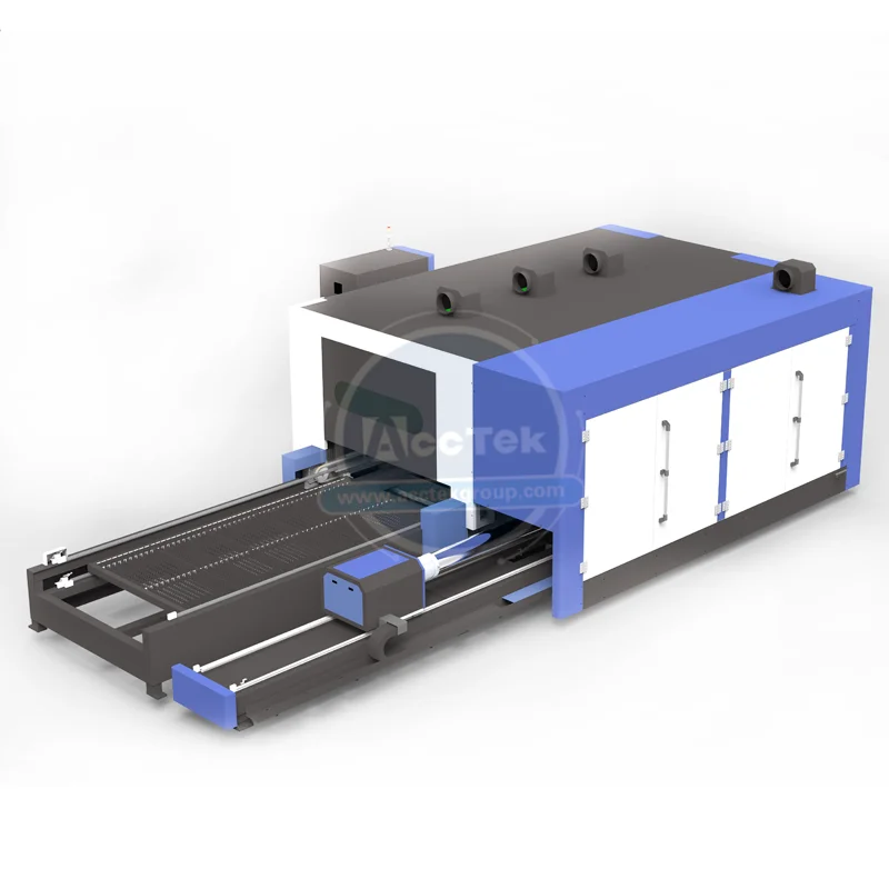 Hans hoge snelheid lasersnijder 3015 1545 Export 20000 w 12000 w lasersnijmachine voor stalen metalen buis snijden wisseltafel