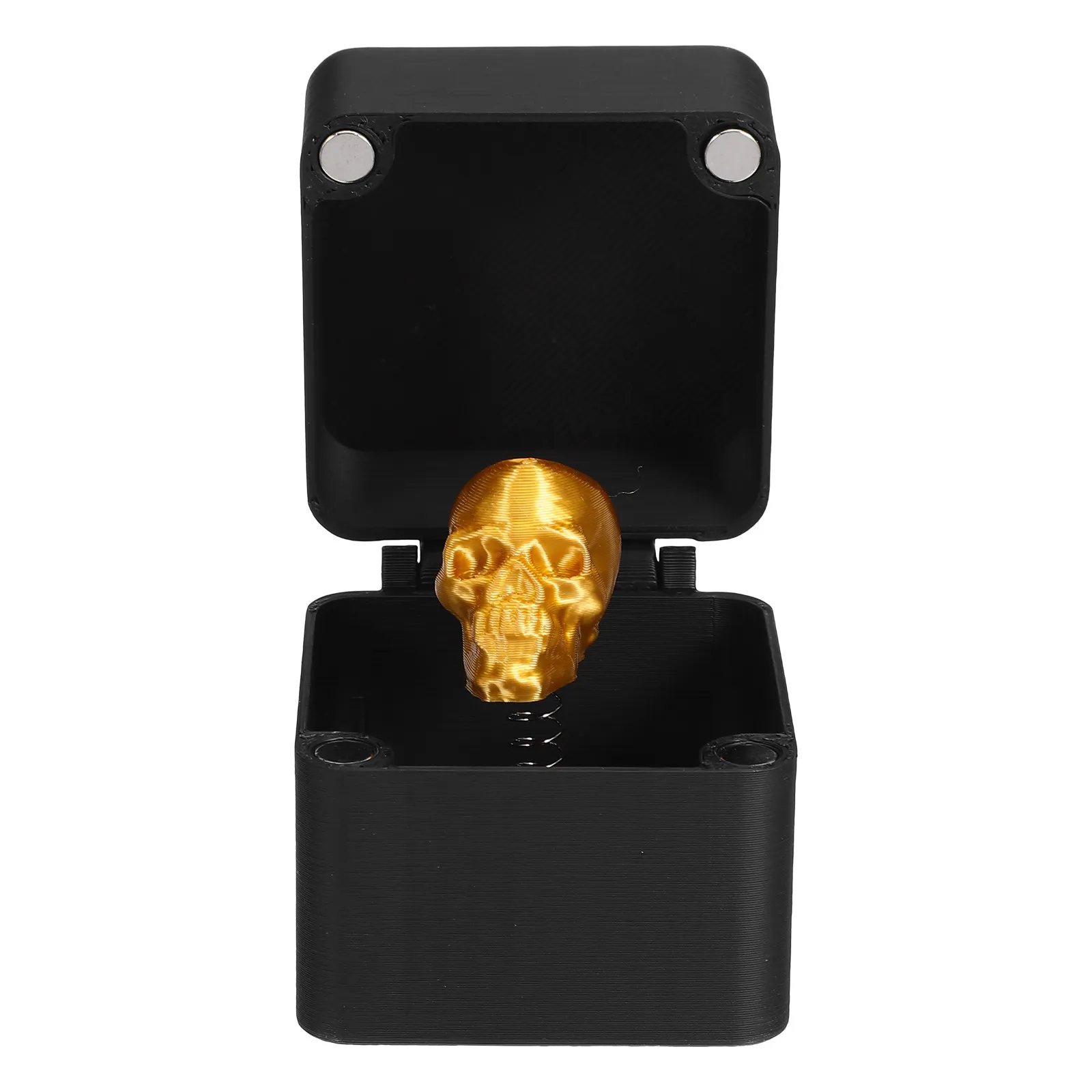 

Skull in Box Prank Scary Realistic Fake Skull Hidden Halloween Party Joke Scare Box April Fools Trick Haunted House Decoration