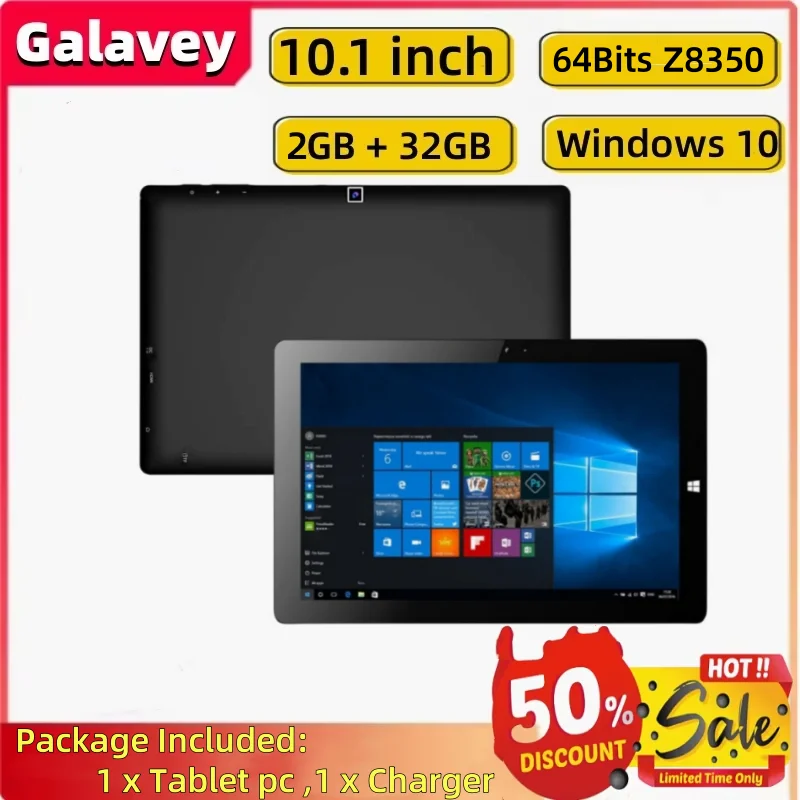 المبيعات الساخنة 64Bit 10.1 بوصة 2GB RAM 32GB ROM Windows 10 Tablet Intel Atom Z8350 HDMI 5000mAh #2