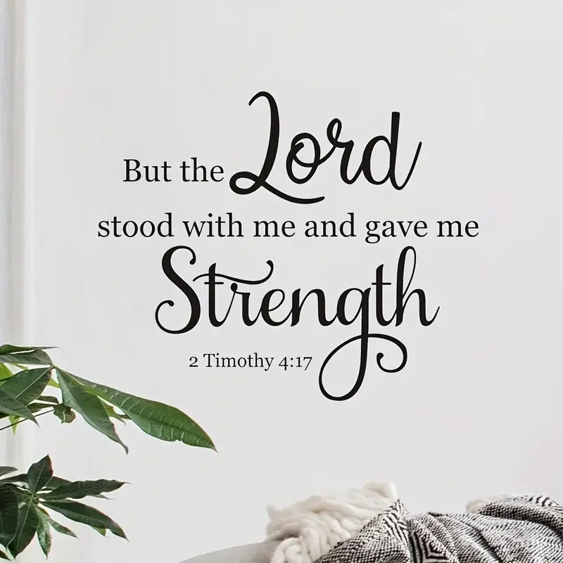 1pc Verse Wall Decal Motivational Wall Stickers For Bedroom Living Room Office Bathroom