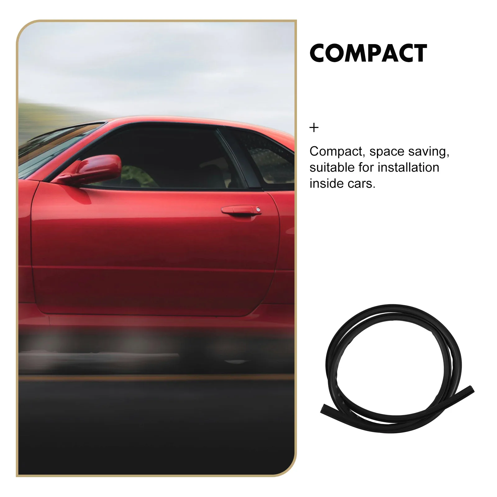 

Silicone Sealing Strip 1.6M Double Sided Soft Soundproof Self Adhesive Car Dashboard Seal Waterproof Anti Dust Universal Vehicle