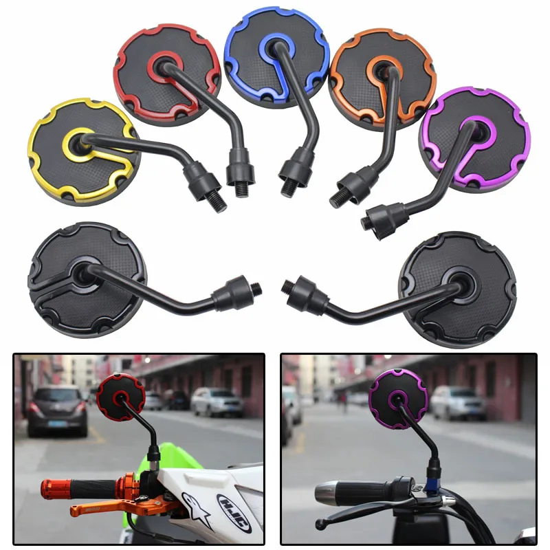 Rear view mirror modification accessories electric vehicle reversing mirror universal ghost flame reflector for Harley motor