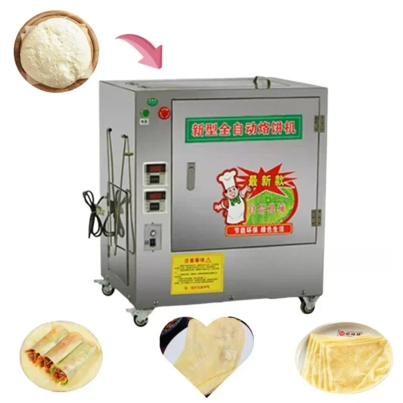 Gas barbecue machine, automatic pancake taco cooking,  making  burrito molding