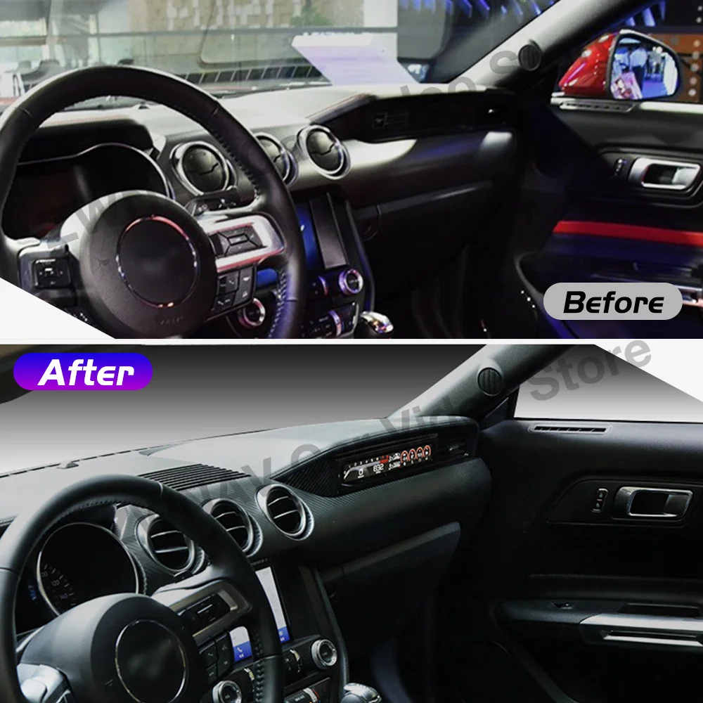 

For Ford Mustang 2015-2022 Screen Car Radio Player Digital Cluster Virtual Cockpit Linux Dashboard Instrument Speed Meter