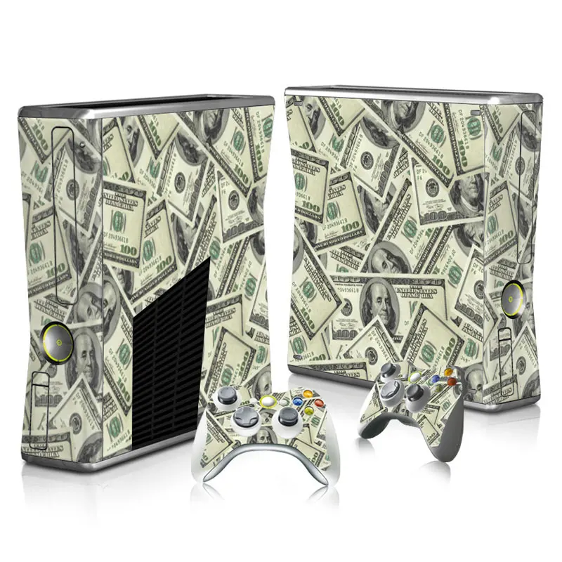 ملصق جلدي جديد لوحدات تحكم XBox 360 Slim Console Protector من الفينيل