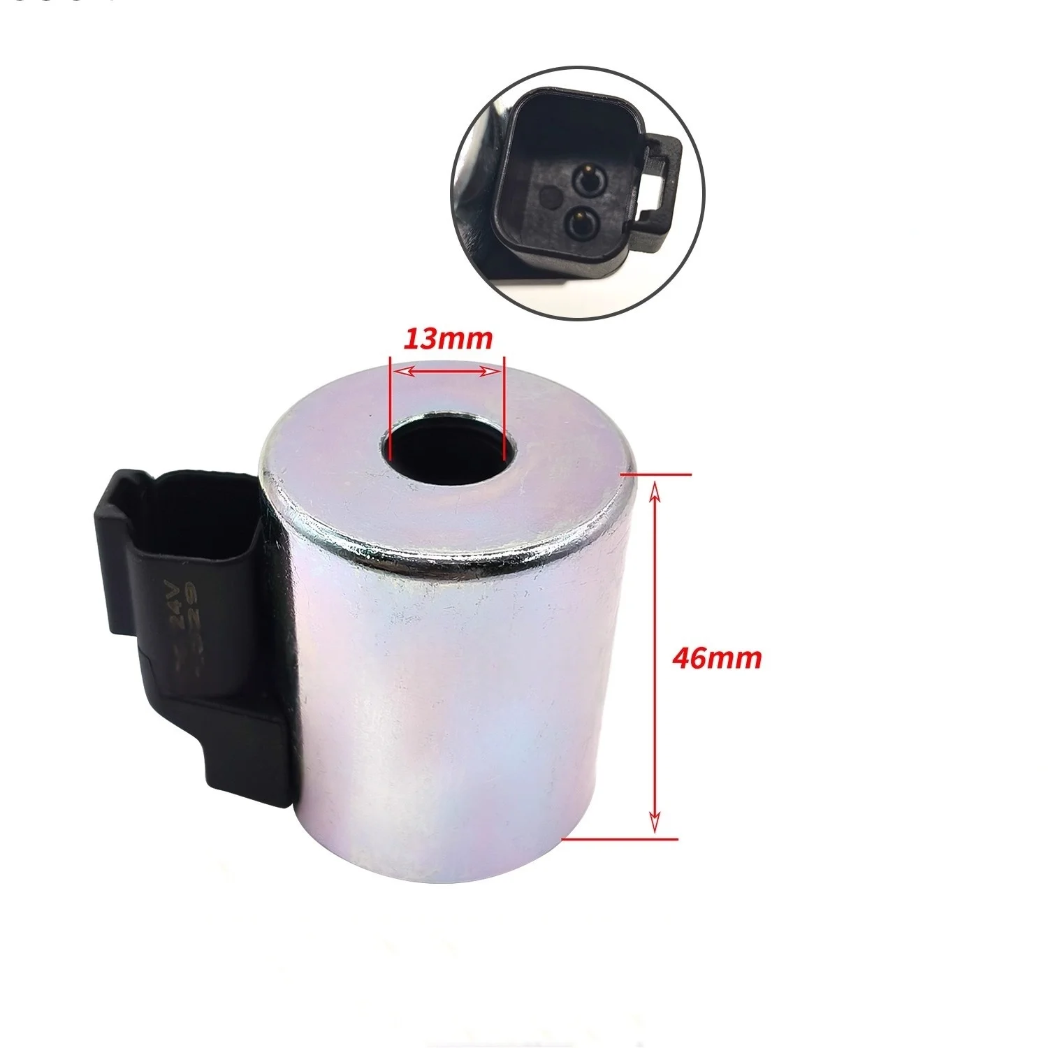 Suitable for excavators Caterpillar, Shandong Lingong, Sany, XCMG 215, 245 Traveling Paver Pilot Safety Lock Solenoid Valve Coil