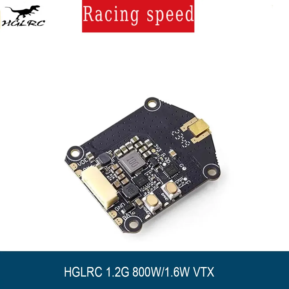 

HGLRC 1.2G Switchable 800W/1.6W High Power FPV Transmitter Module-NTSC/PAL Compatible,9CH, Long-Range for FPV Drones & Airplanes