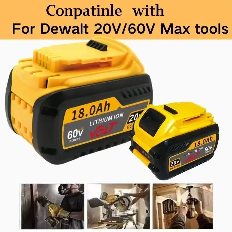 For DEWALT FLEXVOLT 20V/60V 9Ah MAX Li-ion Battery DCB200 DCB609 DCB609-2 DCB606