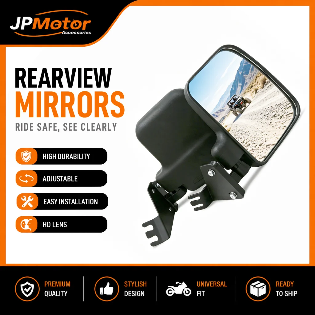 HD Wide-Angle UTV Side Mirror Pair, 1.75