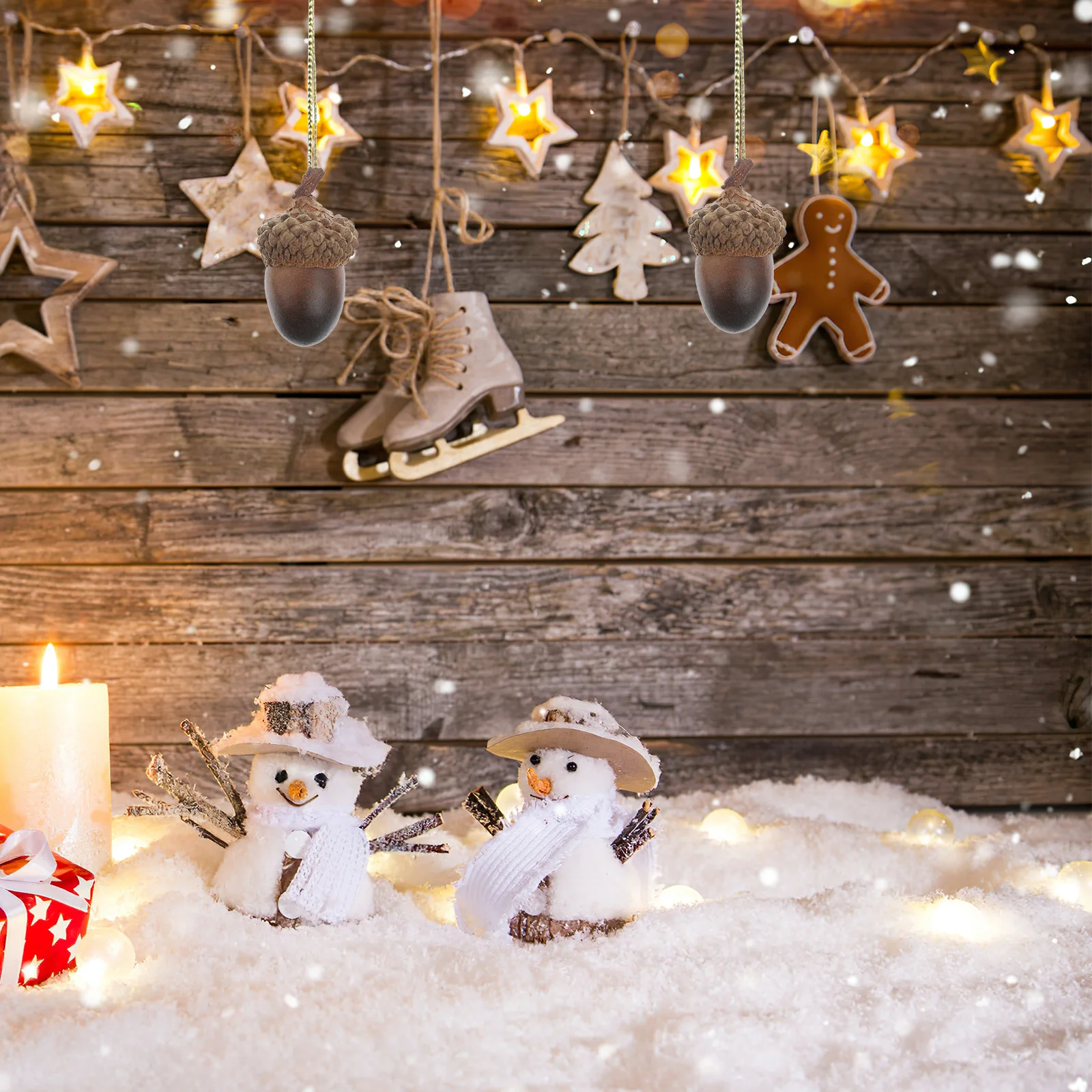 الجوز الزخرفية الفاكهة الاصطناعية للخريف ديكور المنزل الزفاف محور DIY بها بنفسك المشاريع الحرفية الخريف عرض زخرفة موسمية #1