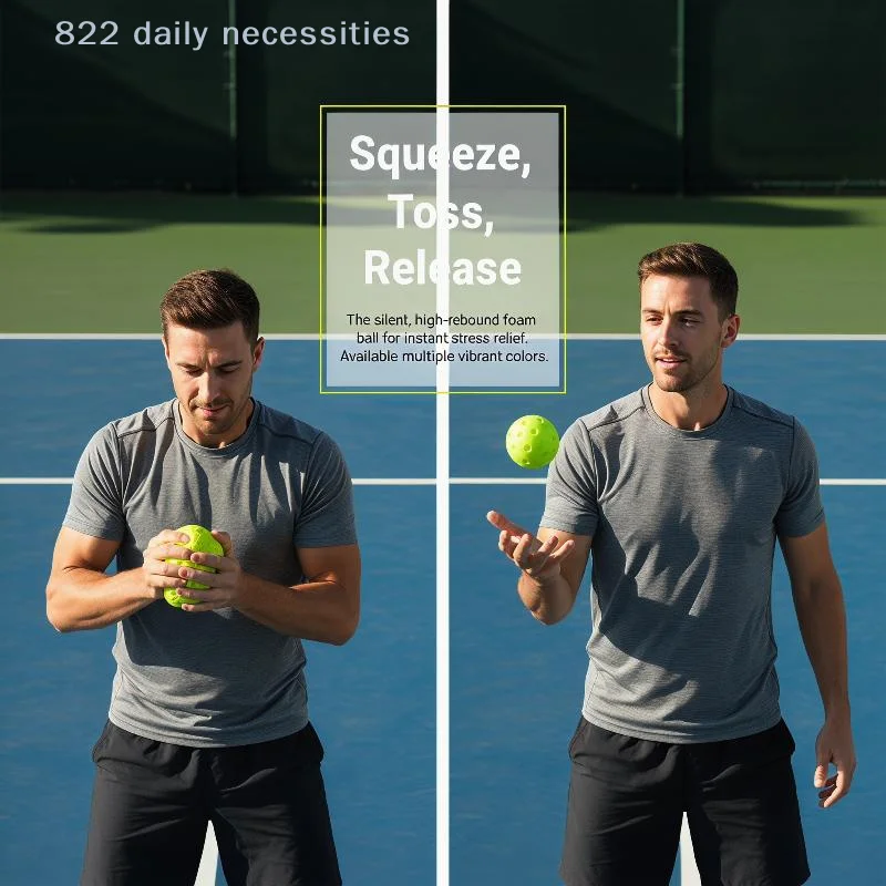 convenient74MM PU Foam Quiet Pickleball High Elasticity Shock For Indoor Outdoor Training