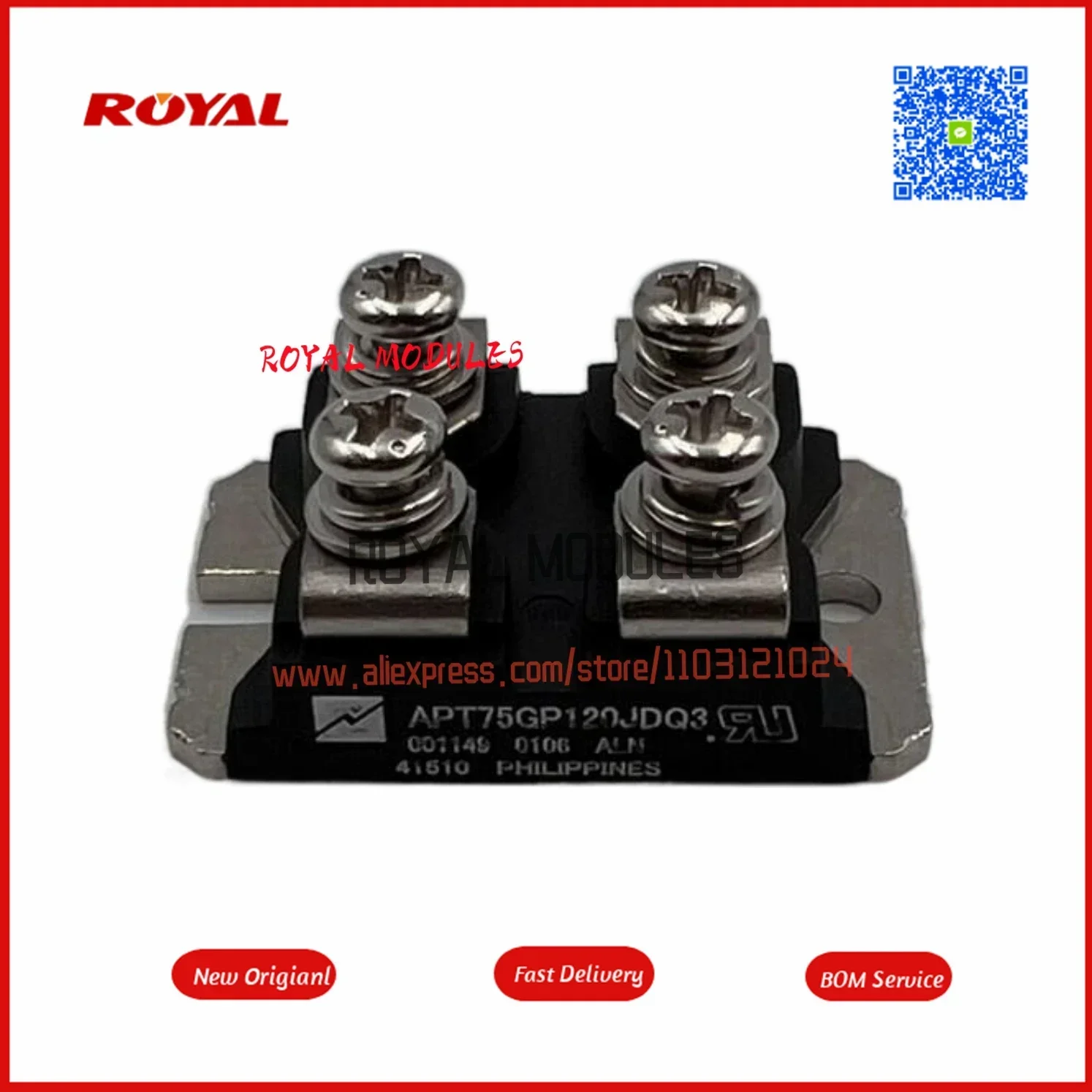 

APT75GP120JDF3 APT75GP120JDQ3 Новый оригинальный модуль