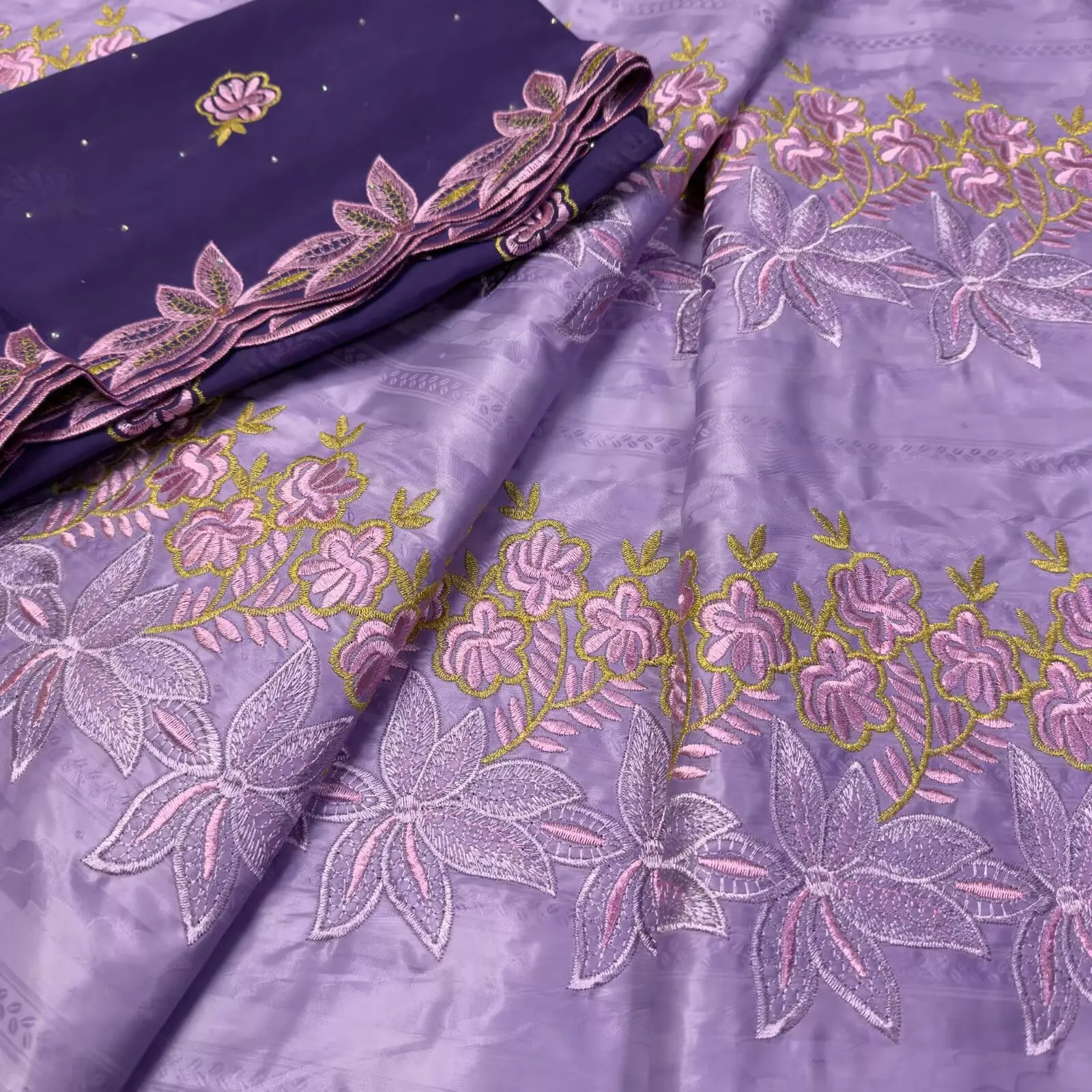 7yards 2025 African Bazin Brocade Fabric Net Lace For Dress 100% Cotton Team Bazin Riche Brode Jacquard Material For Clothes