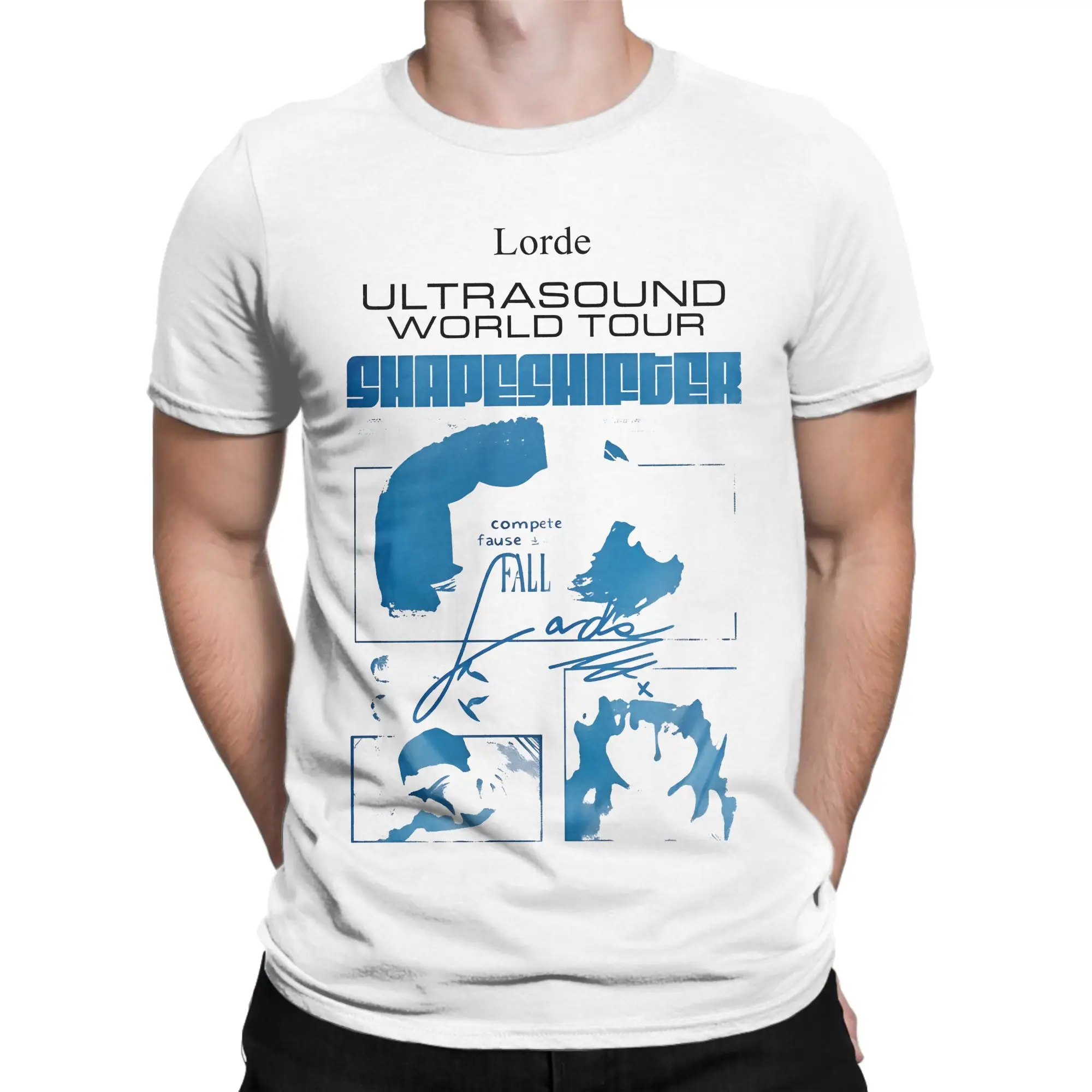 Lorde Ultrasound World Tour 2025 T-Shirts Men  Hipster Pure Cotton Tees Crewneck Short Sleeve T Shirt New Arrival Clothing