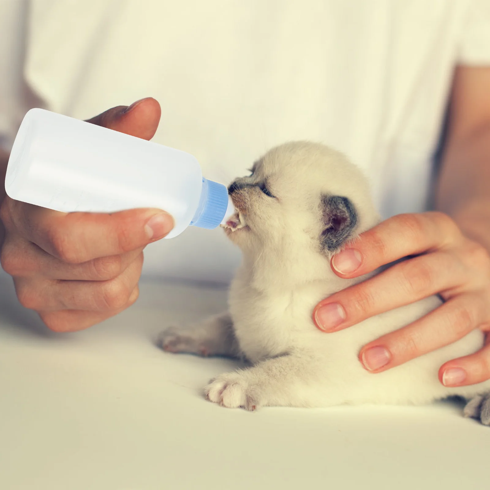 

3Pcs Pet Feeding Supplies Cat Nursing Bottles Lightweight Portable Practical Durable Long Life Dog Milk Bottles