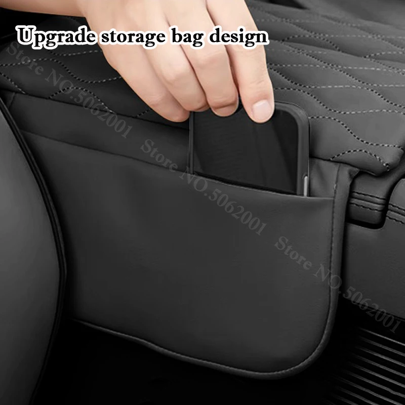 For BAIC Beijing BJ40 2024 2025 2026 Car Armrest Cushion leather Heighten Mat Central Console Storage Bag Armrest Box Cover