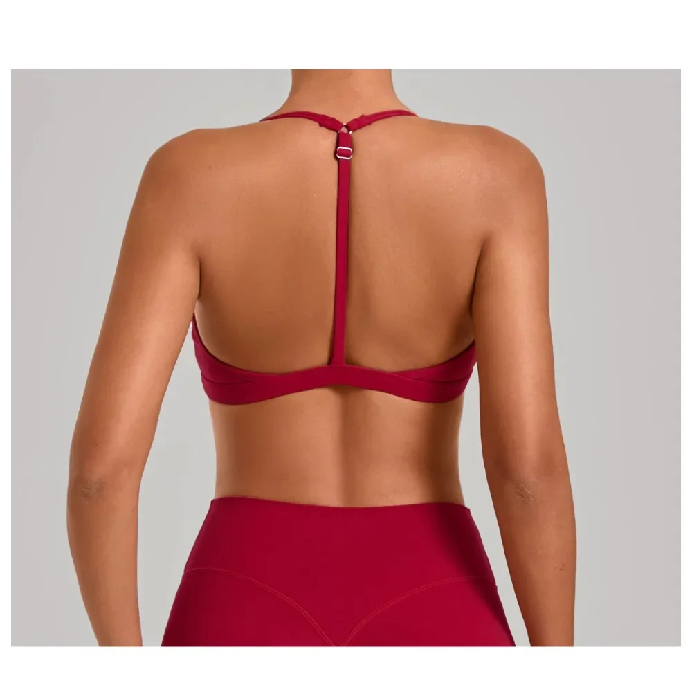 Gym Workout Fitness Top Adjustable Strap Yoga Bras Hollow Out Back Versatile Sports Bra Fitness Running Sports Bra for Women