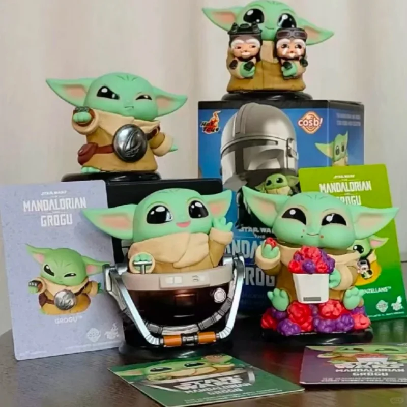 

New Toys Star Wars Mandalorian And Grogu Cosbi Mystery Blind Box Mini Bobblehead Figure Desktop Ornament Gift For Fans