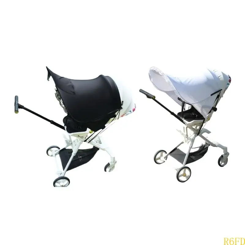 

R6FD Strollers Sunshade Protective Awning Baby Pram Cart Shade Canopy Wear Resistant
