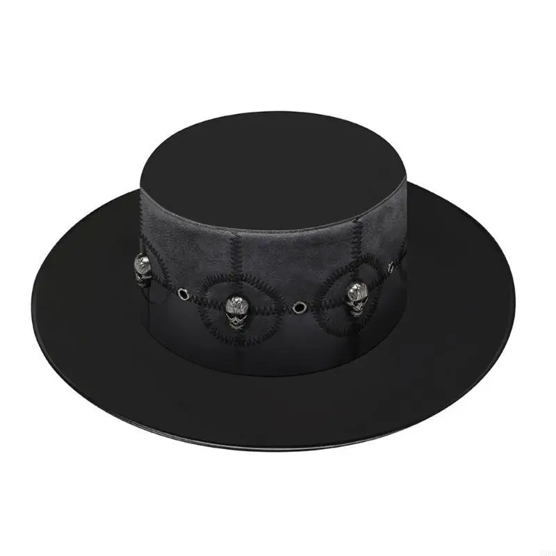 Chapeau haut forme Steampunk, accessoire fête d'Halloween, chapeau pour femmes hommes