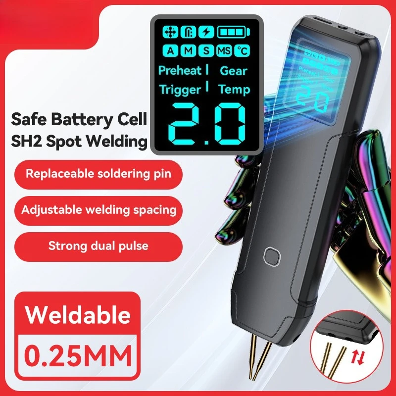 Portable Mini 18650 Spot Welder, Handheld Nickel & Steel Welding Tool