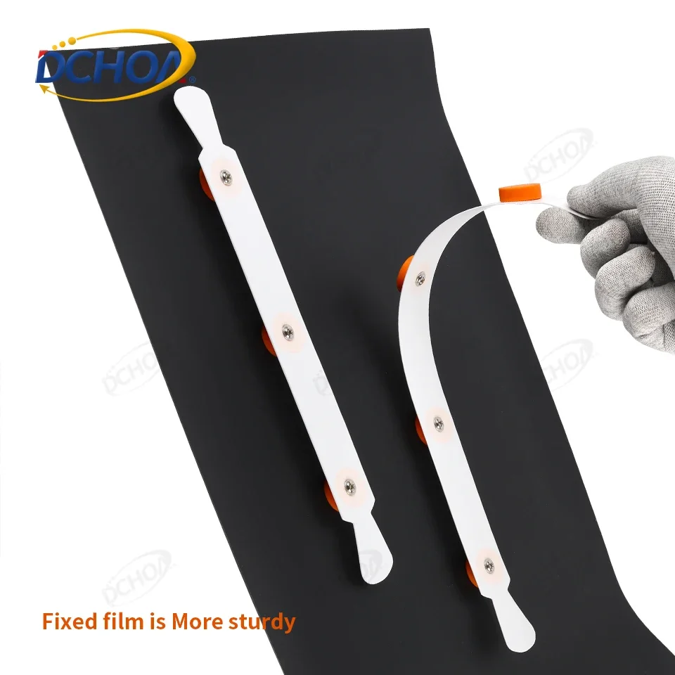 DCHOA 2PCS Flexible Magnetic Vinyl Wrap Holder Soft Strip Strong Magnet Fixing Tool for Car Decals Carbon Fiber Film Craft