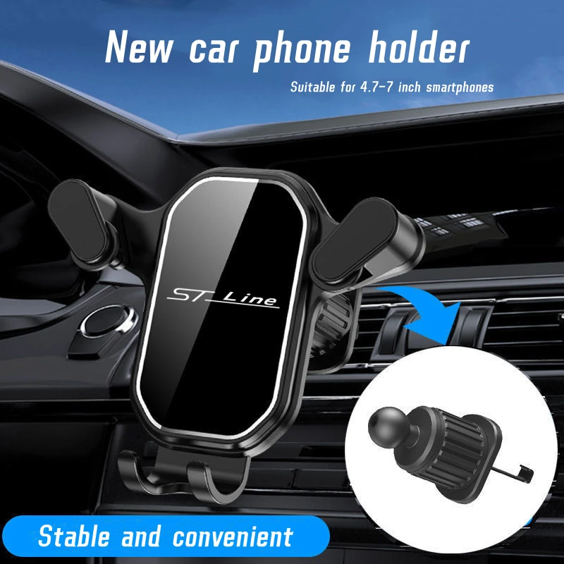 

Car Air Vent Clip Mount Mobile Cell Stand Smartphone GPS Support For Ford Fiesta Mondeo Fusion Escape Edge Ecosport Kuga ST LINE