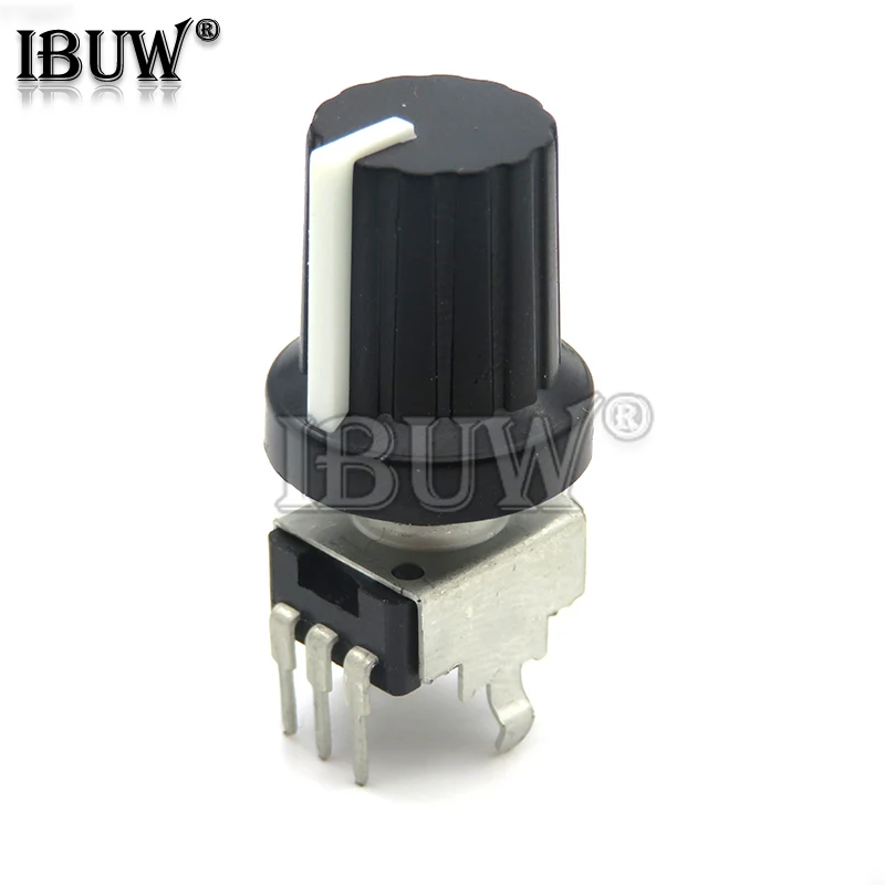 5 Pasang = 10PCS RV09 Vertikal Adjustable Resistor 3pin Seal Potensiometer 1K ~ 500K Ohm UNTUK Arduino dengan Tombol Tutup Kuning