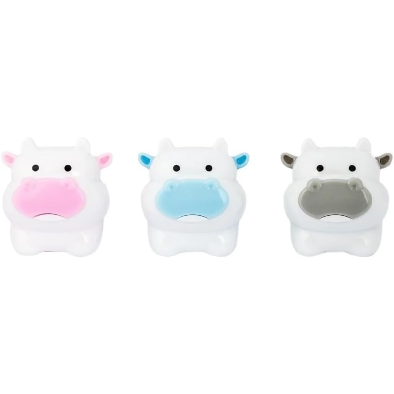 

3Pc Cute Cattle Design Sharpener Cow Pencils Sharpeners Girls Gifts Office Supplies Nice Design Processed, Writing and Corre
