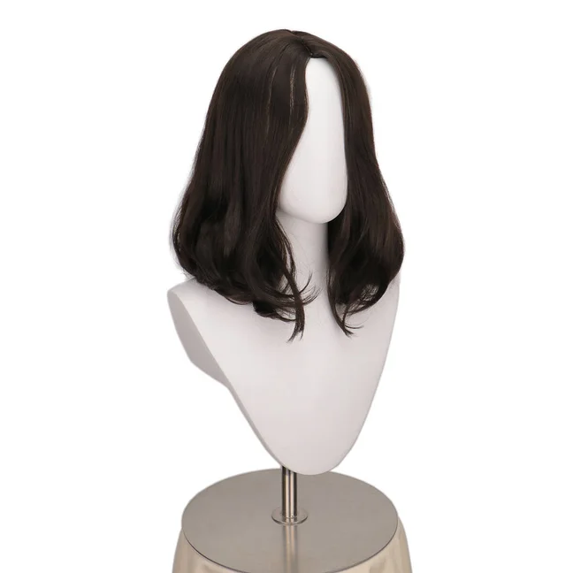Black Brown Mens Costume Wig Cosplay  john wick Chapter 4  Vincent Vega Heat Resistant Halloween Synthetic Wigs for Costume view 2