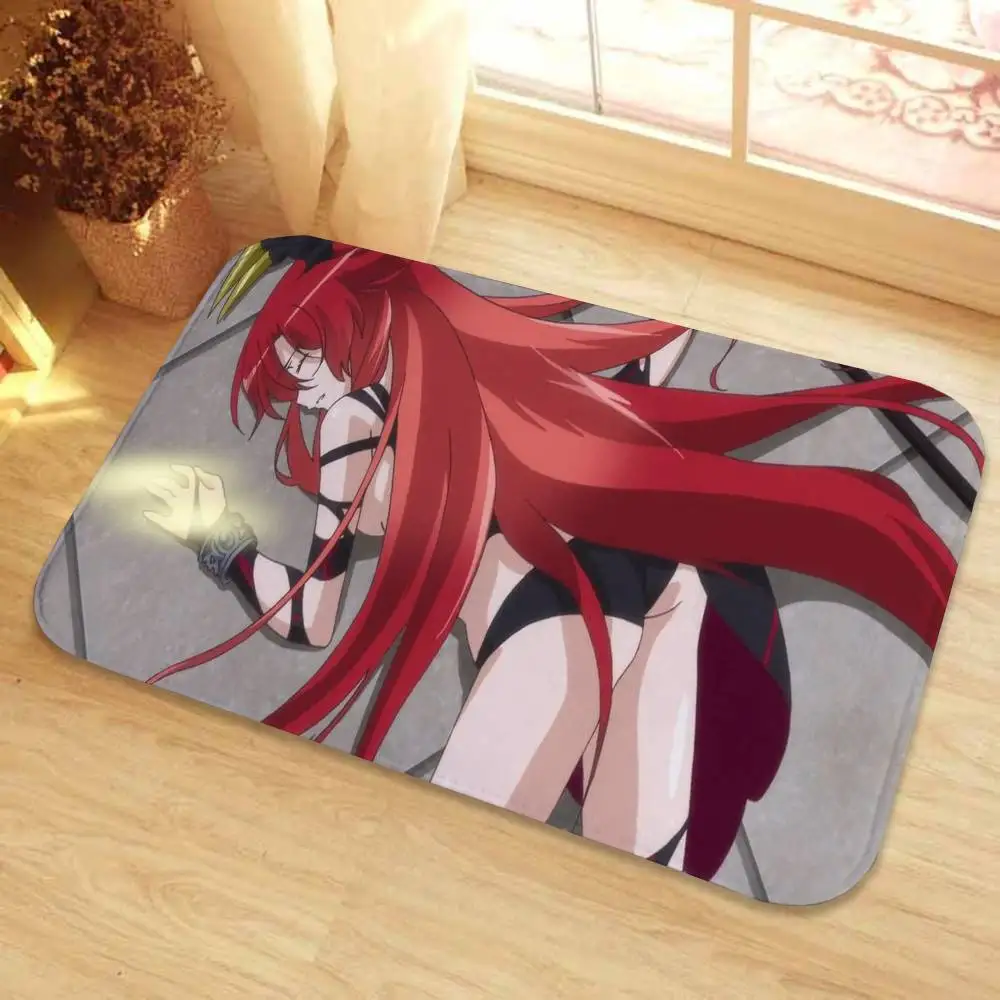 رياس جريموري المدرسة الثانوية Dxd الكلمة حصيرة مطبوعة كبيرة السجاد غرفة وغرفة النوم السجاد الحمام المضادة للانزلاق باب الحصير السجاد الصغير #4