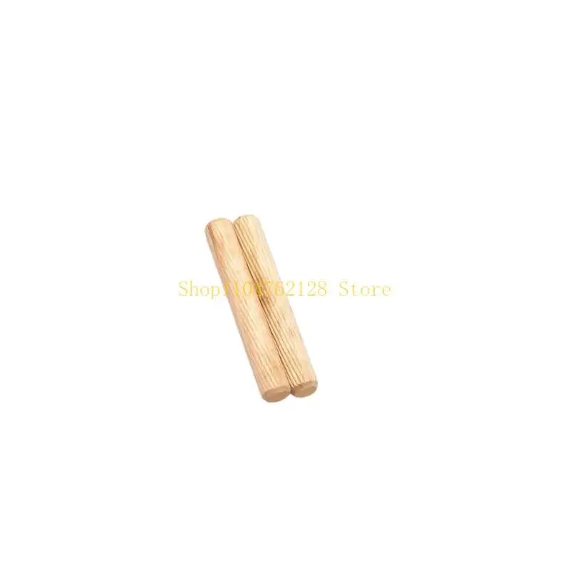 100Pcs Round Grooved Craft Dowel Rod Set Wooden Dowel Cabinet Drawer best sale