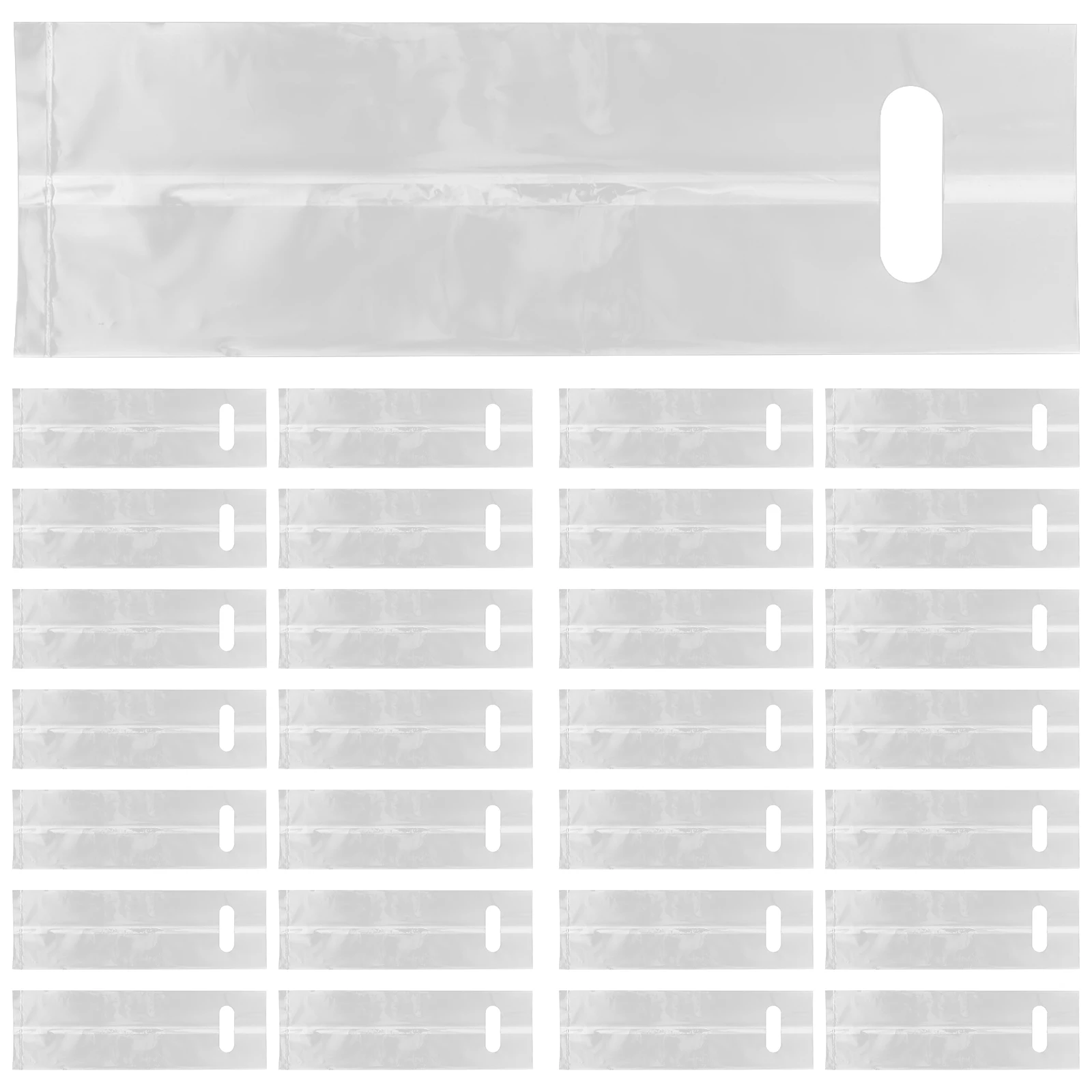 

50 Pcs Coffee Bag Beverage Cup Holder Bags Disposable Drink Delivery Clear Carriers