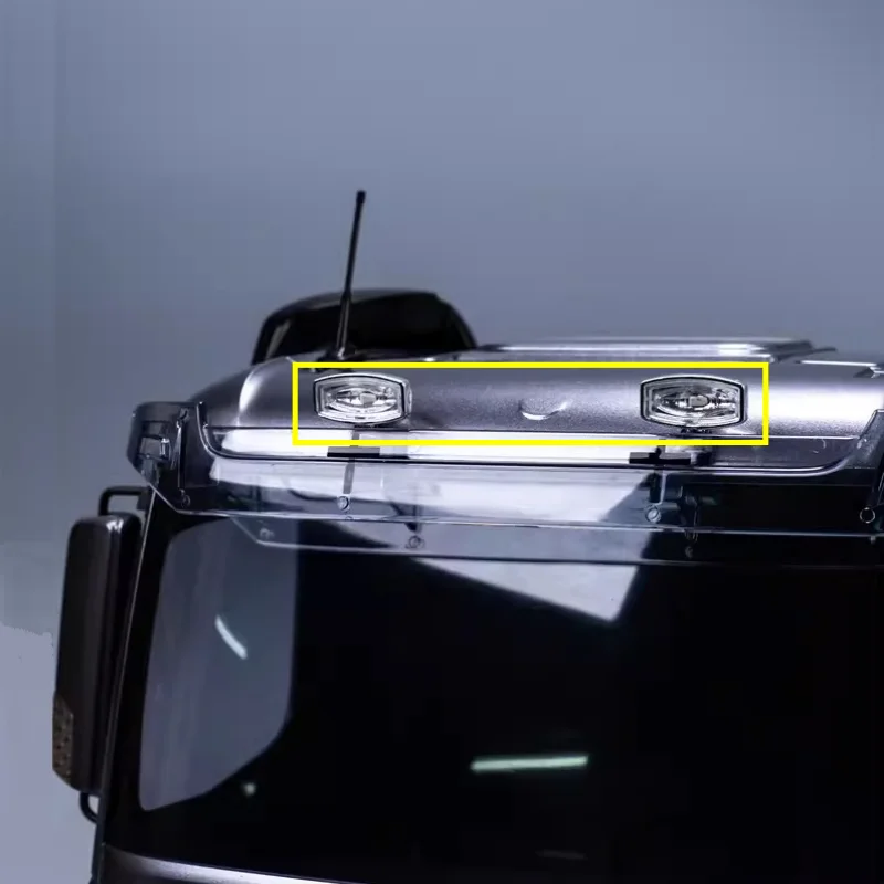 

LED Roof Spotlight for 1/14 Tamiya RC Truck for Scania for BENZ for VOLVO Diy Parts